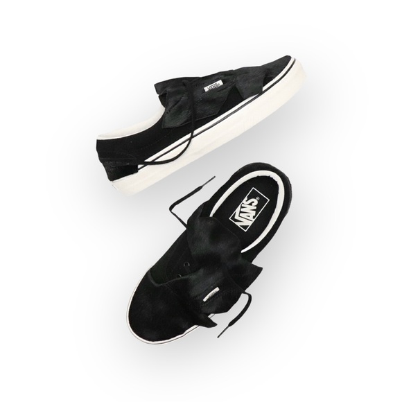 HTF: new Vans ™ ®✌︎︎ Origami Calf Hair Skate Shoes Sneaker ✌︎︎ Black Suede ✌︎︎ - Picture 14 of 16